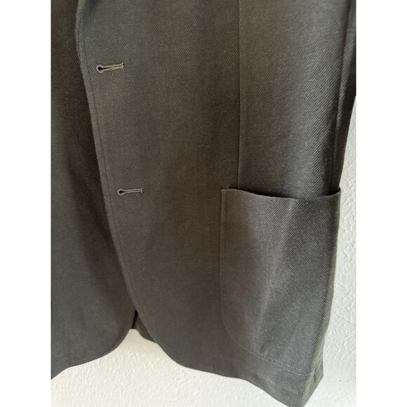 bar III Slim-Fit Knit Sport Coat blazer size 40R dark Green casual soft tailored - Picture 10 of 16